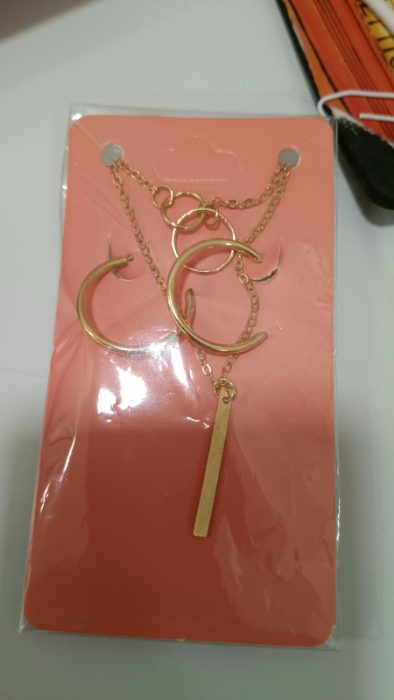 BIJUTERIAS CONJUNTO ARGOLA E PENDULO